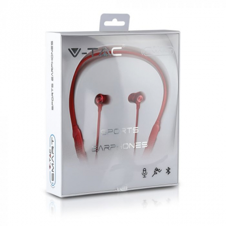Casti Bluetooth, Rosu [3]