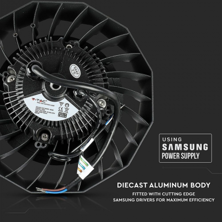 Highbay LED V-TAC, 100W, 18000lm, 180lm/W, Cip Samsung, Dimabil, 120°, 5 ani Garantie, 4000K [6]