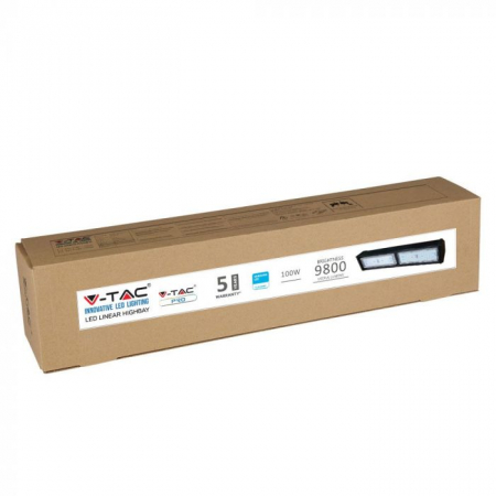 Highbay Linear LED V-TAC,  Cip SAMSUNG,  100W,  Corp Negru,  4000K [4]