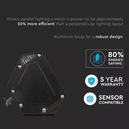 Highbay liniar LED V-TAC, 200W, Cip Samsung, 120lm/W, 5 ani garantie [6]