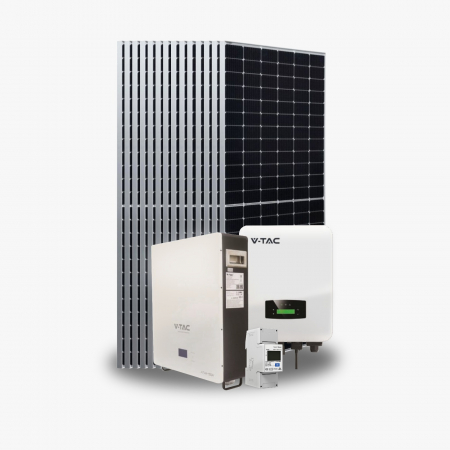 Kit Fotovoltaic - Kit Fotovoltaic 6kW, Monofazat, ON-GRID cu Baterie 10kW