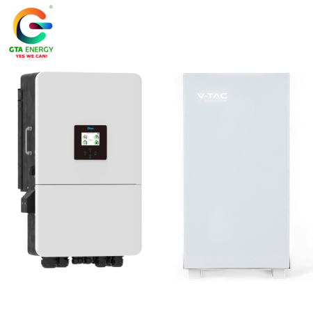 Kit Fotovoltaic - Kit Invertor Deye 10kW SUN-10K-SG05LP3-EU-SM2 Trifazat + Acumulator V-TAC PowerWall 16.07kWh