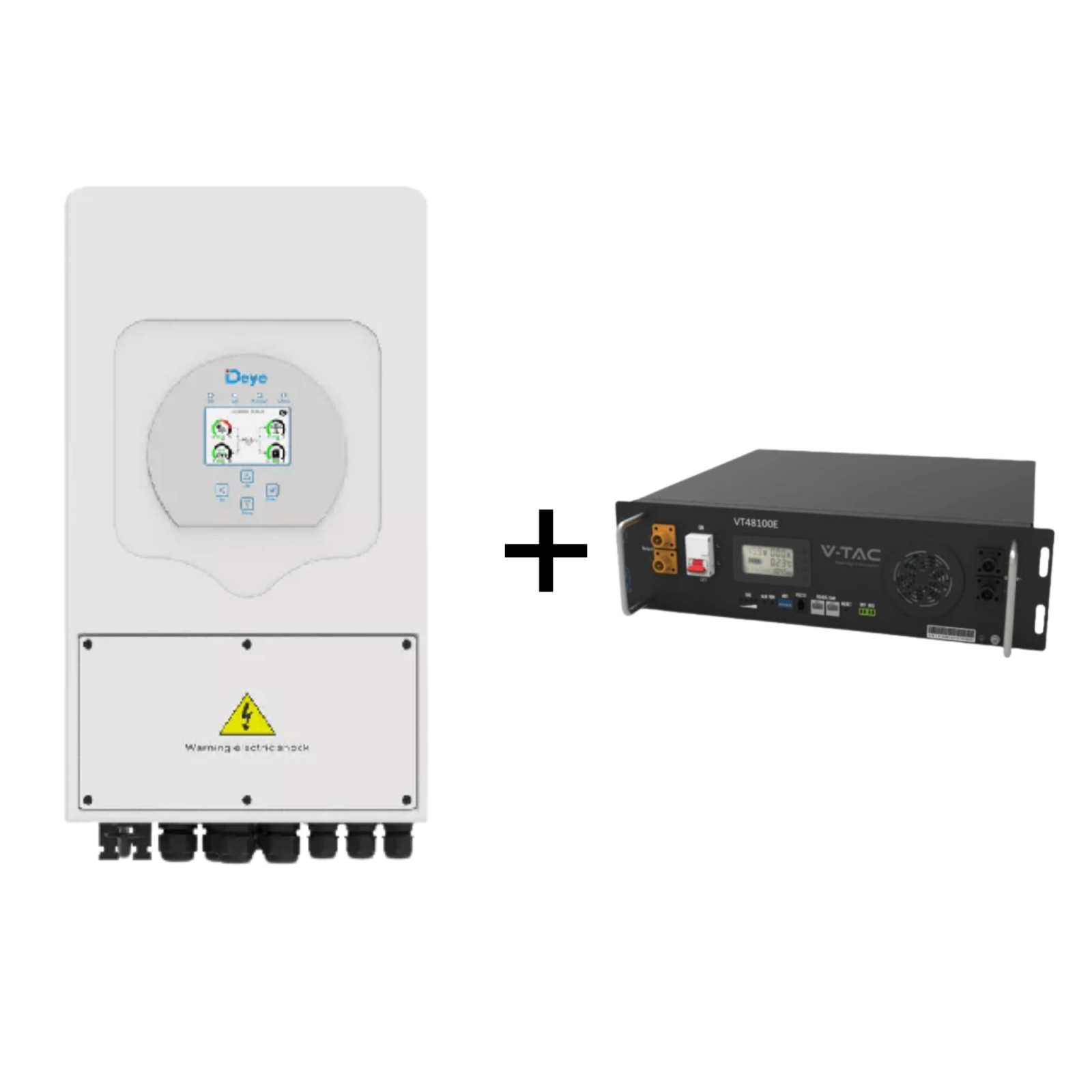 Kit Fotovoltaic - Kit Invertor Deye 6kWh SUN-6K-SG03LP1-EU Monofazat + Acumulator V-TAC 5,12kWh