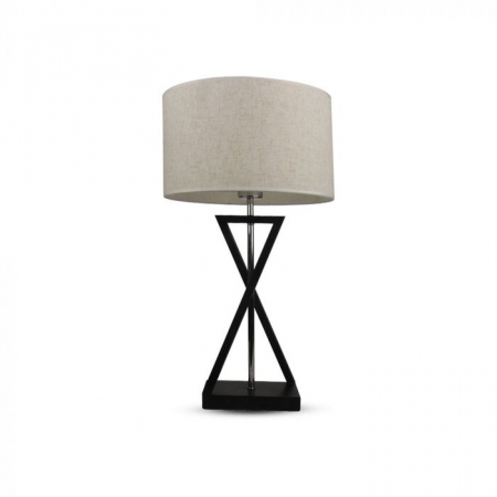 Lămpi de Birou - Lampa de birou V-TAC , Soclu E27, Abajur Ivoar
