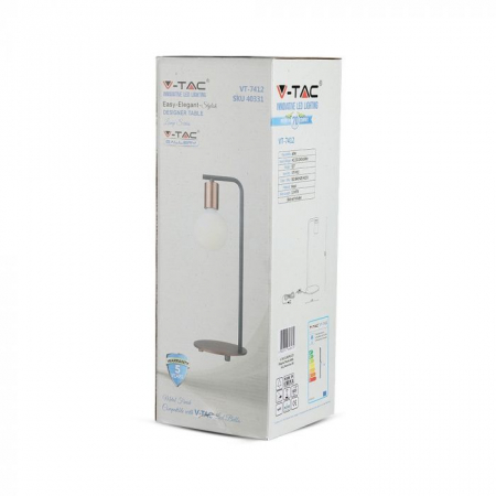 Lampa de birou V-TAC, Soclu E27, Cu intrerupator [1]