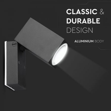 Lampa de perete din Aluminiu V-TAC, GU10, Ajustabil [7]