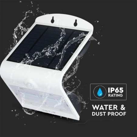 Lampa de perete LED, Solara, Lumina Calda + Lumina Neutra, 3W, IP65, Senzor PIR [5]