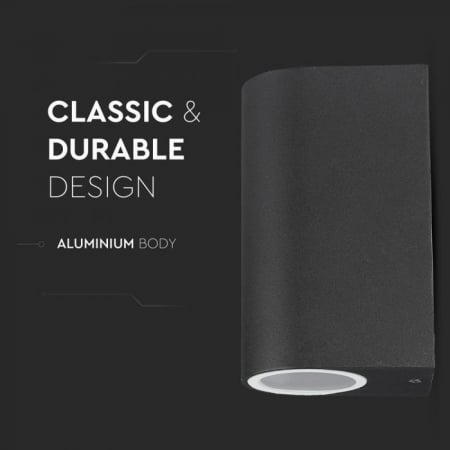 Lampa de perete LED V-TAC, GU10, IP44, Lumina sus-jos [8]