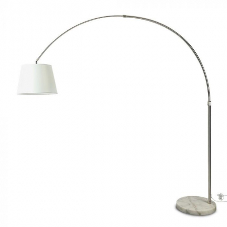 Lampadare - Lampă LED de Podea V-TAC, Soclu E27, Abajur Ivoire