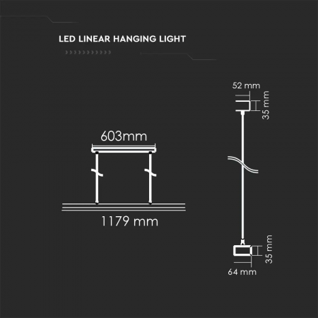 Lampa LED Liniara V-TAC, 60W, Cip Samsung, Lumina Neutra, Dimabila [7]