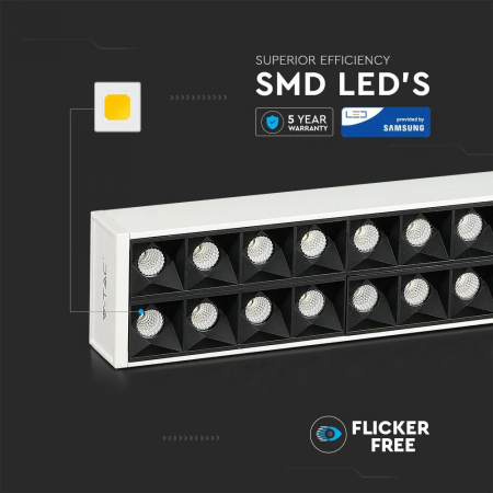 Lampa LED Liniara V-TAC, 60W, Cip Samsung, Lumina Neutra, Dimabila [4]