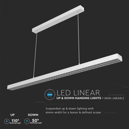 Lampa LED Liniara V-TAC, 60W, Cip Samsung, Lumina Neutra, Dimabila [3]