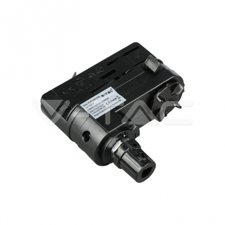 Lampă LED pe șină - adaptor negru [1]