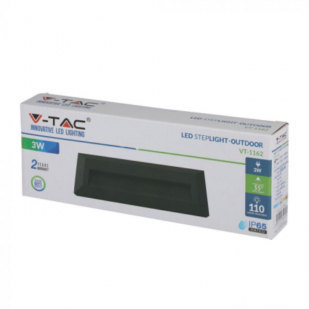 Lampa Led pentru scara V-TAC, 3W, 3000K, Montaj aplicat [1]