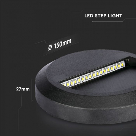 Lampa Led pentru scara V-TAC,  corp negru rotund [6]