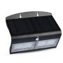 Iluminat Grădină - Lampa solara de perete V-TAC, 7W, 4000K, Negru