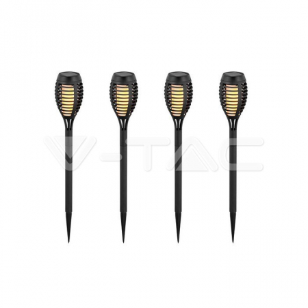 Lampă Solară Flacără 4 buc [0]