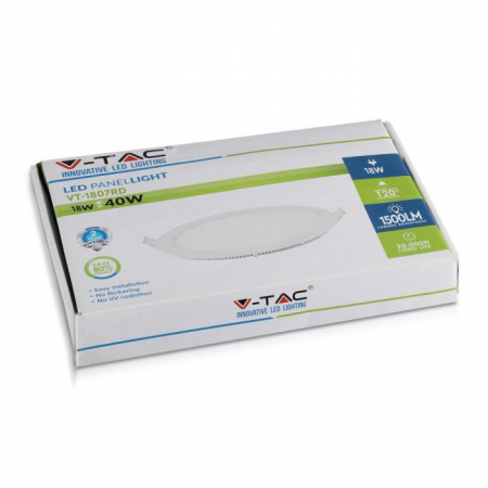 Panou LED 18W, V-TAC, Montaj Incastrat [1]