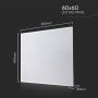 Panou LED 36W 600x600mm Backlit 120lm/W 6500K [4]