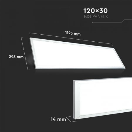 Panou LED 45W 1200 x 300 mm - 6500 K, driver inclus [3]