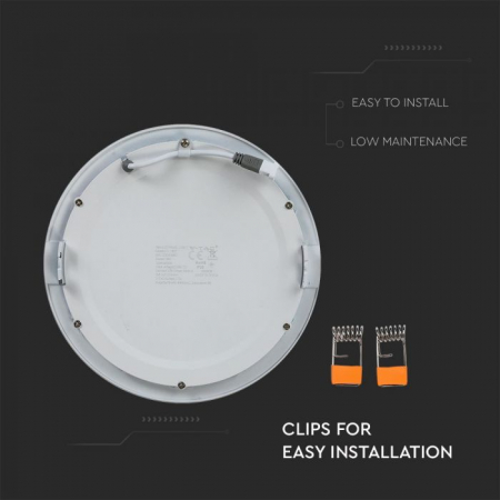 Panou Led rotund Premium V-TAC, 3000K [7]