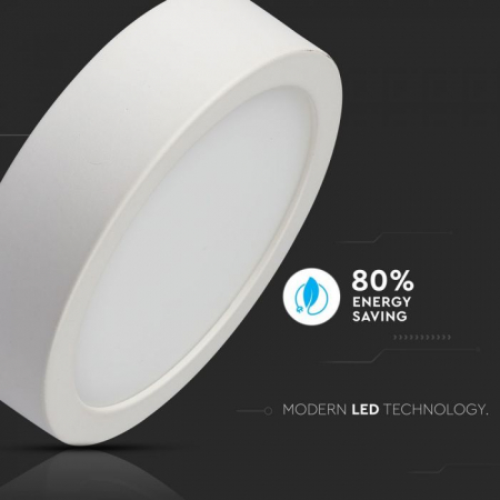 Panou Led rotund V-TAC, 12W, Montaj aplicat [6]