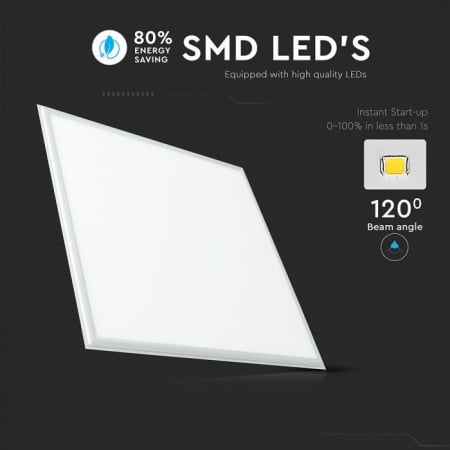Panou LED V-TAC 36W, 60x60cm, 3000K [4]