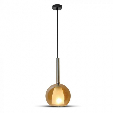 Promotii - Pendul din Sticlă Dubla V-TAC, Amber+Alb, Ф180mm