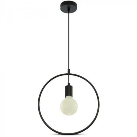 Pendul LED V-TAC, Negru Mat, Soclu E27 [0]