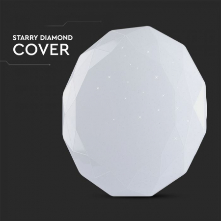 Plafoniera LED 3 in 1 cu telecomanda ,V-TAC, Dimabila Diamant [5]