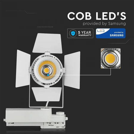Proiector de sina LED V-TAC, 33W, 2800lm, Cip Samsung, 5 ani garantie, CRI>90, Alb [4]