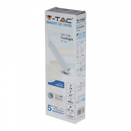 Proiector de sina LED V-TAC, Cip Samsung, 5 ani Garantie, CRI>90, Alb [1]
