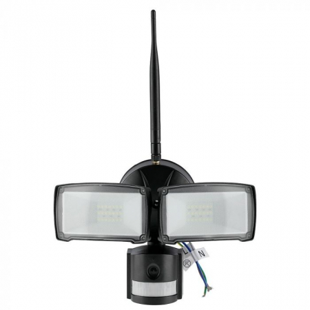 Proiectoare LED - Proiector LED V-TAC, 18W, Senzor de miscare, Camera HD Integrata, IP20