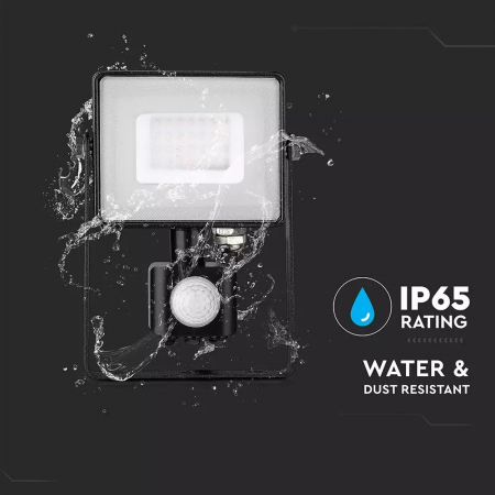 Proiector LED V-TAC, 30W, Senzor de miscare, Cip SAMSUNG, IP65 [5]