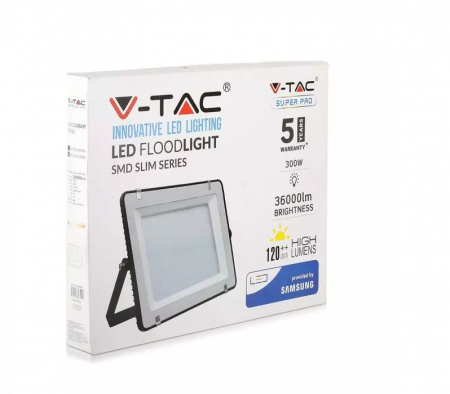 Proiector LED V-TAC Slim, 300W, Cip SAMSUNG, 120lm/w, 36000lm [1]