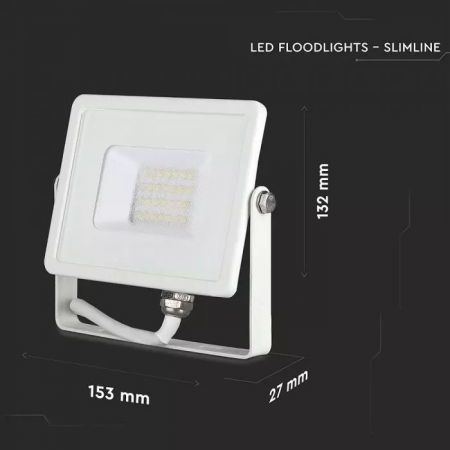 Proiector LED V-TAC Slim, 20W, Cip SAMSUNG, 80lm/w, 1600lm [4]