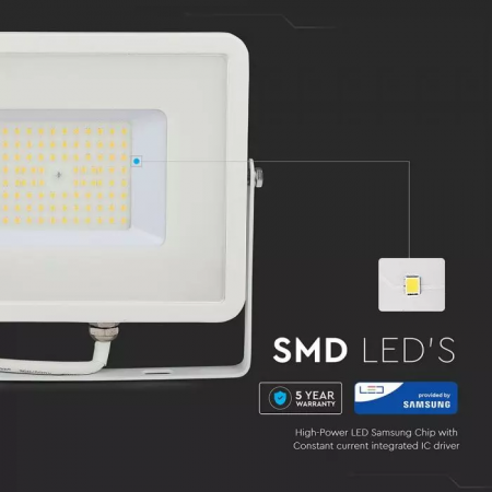 Proiector LED V-TAC Slim, 50W, Cip SAMSUNG, 120lm/w, 6000lm [9]