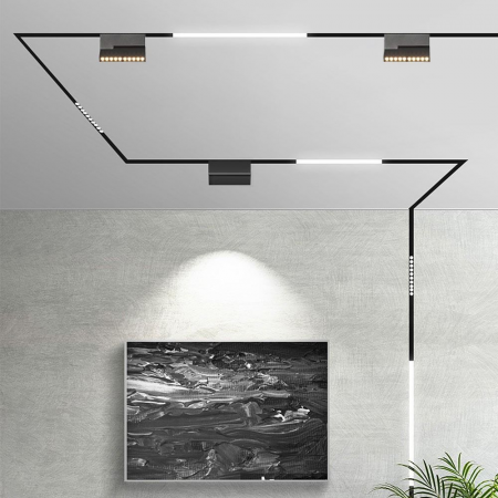 Proiector Magnetic LED V-TAC, 10*2W, IP20, 24V, Negru, 4000K [13]