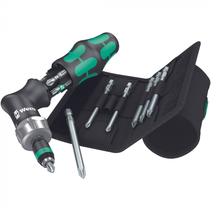 Set de surubelnita si biti, 13 piese, Kraftform Kompakt Pistol RA 4 [0]