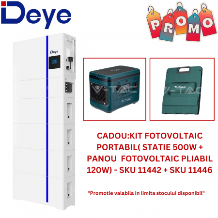 Invertoare Solare - Sistem All-In-One Deye - Invertor 12kWh Trifazat + Stocare 20kWh