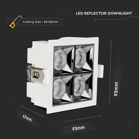 Spot LED V-TAC, 16W, Cip Samsung, Unghi 12° / 38°, 5 ani garantie [8]