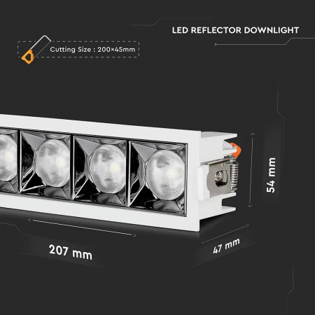 Spot LED V-TAC, 20W, Cip Samsung, Unghi 12° / 38°, 5 ani garantie [8]