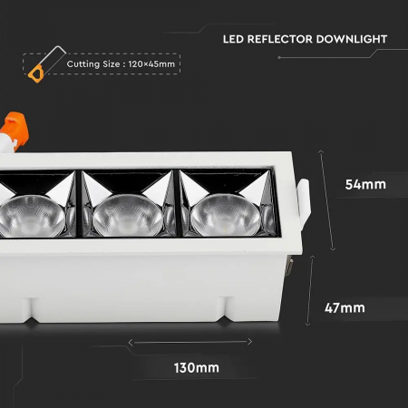 Spot LED V-TAC, 12W, Cip Samsung, Unghi 12° / 38°, 5 ani garantie [6]