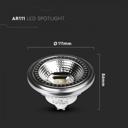 Spot LED V-TAC AR111, 12W, 3000k, GU10 [4]