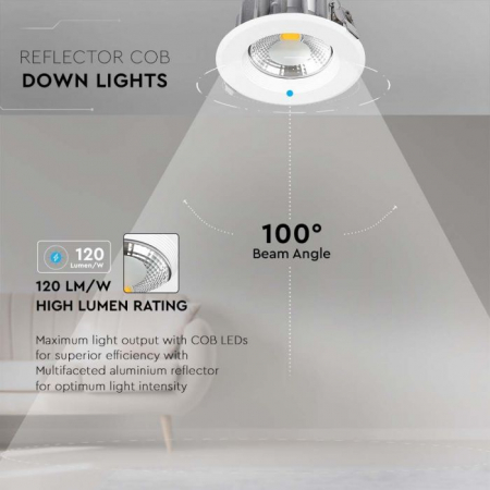 Spot LED  V-TAC, rotund, 30W, 4500K [4]