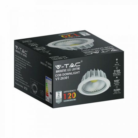 Spot LED  V-TAC, rotund, 30W, 4500K [3]