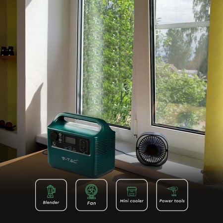 Statie de stocare portabila V-TAC, 300W, Port USB, USB-C, QUICK CHARGE [6]