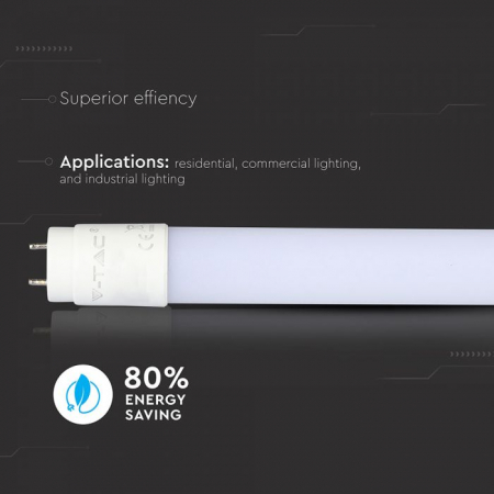 Tub LED V-TAC, 7W, T8, G13, 6400K, 60cm, 1120 lm [5]
