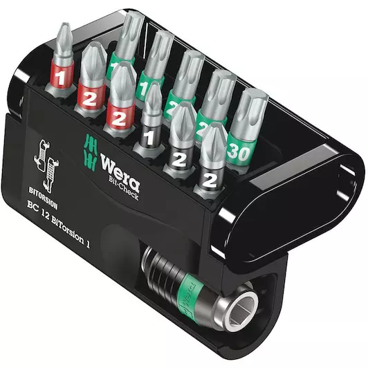 Scule si unelte Profesionale - WERA Bit-Check 12 BiTorsion 1 Screwdriver Bit Set 12-piese