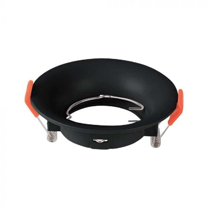 Carcasa Spot GU10, Negru, Rotund, IP20, Montaj Incastrat